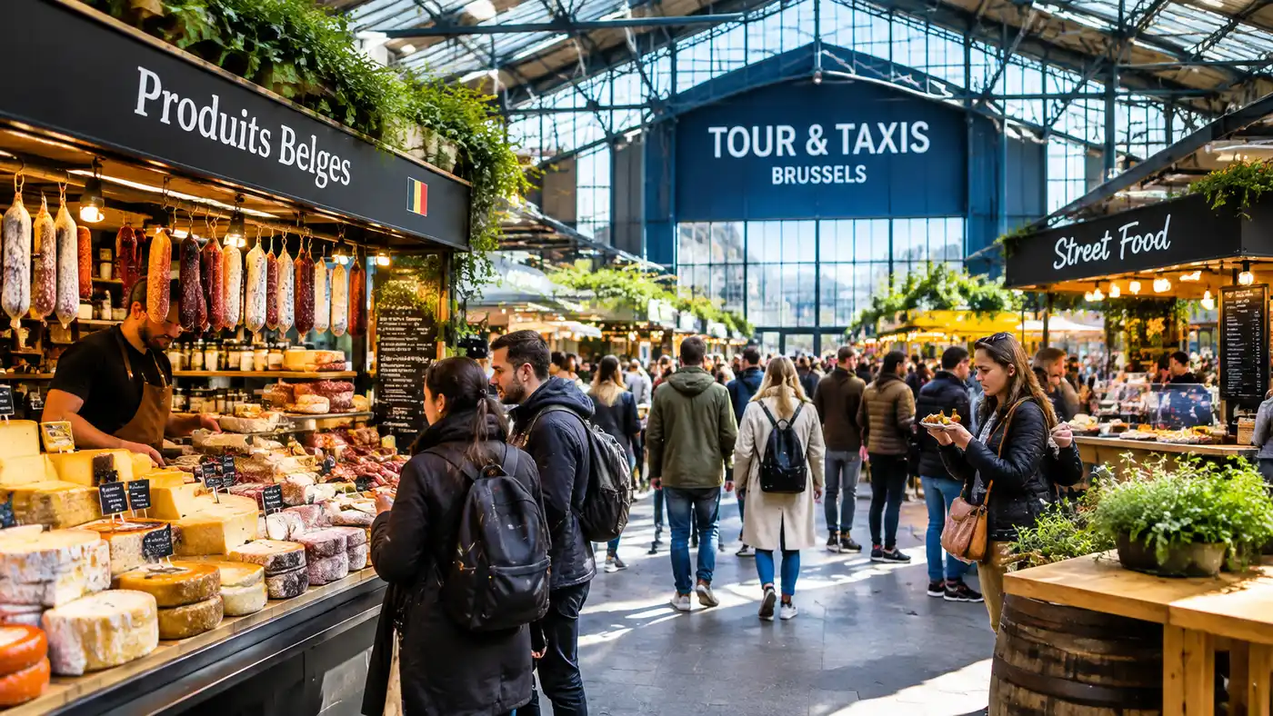 Brussels Food Market Tours: Tour & Taxis